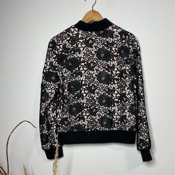 Stella & Dot Danielle Lace Bomber Jacket - Picture 5 of 11